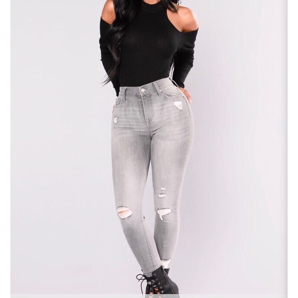 grey fashion nova jeans